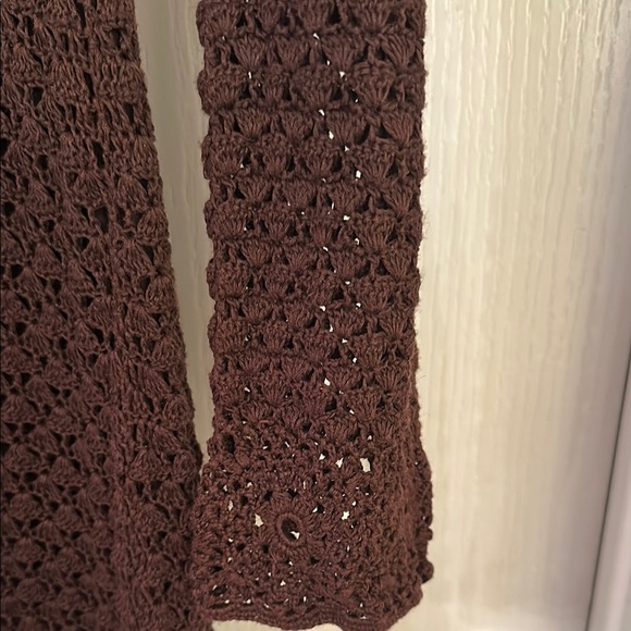 Michael Kors Elegant Brown Crochet Dress - Picture 5 of 15